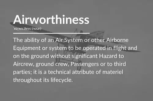 Airworthyness Definition im Blog