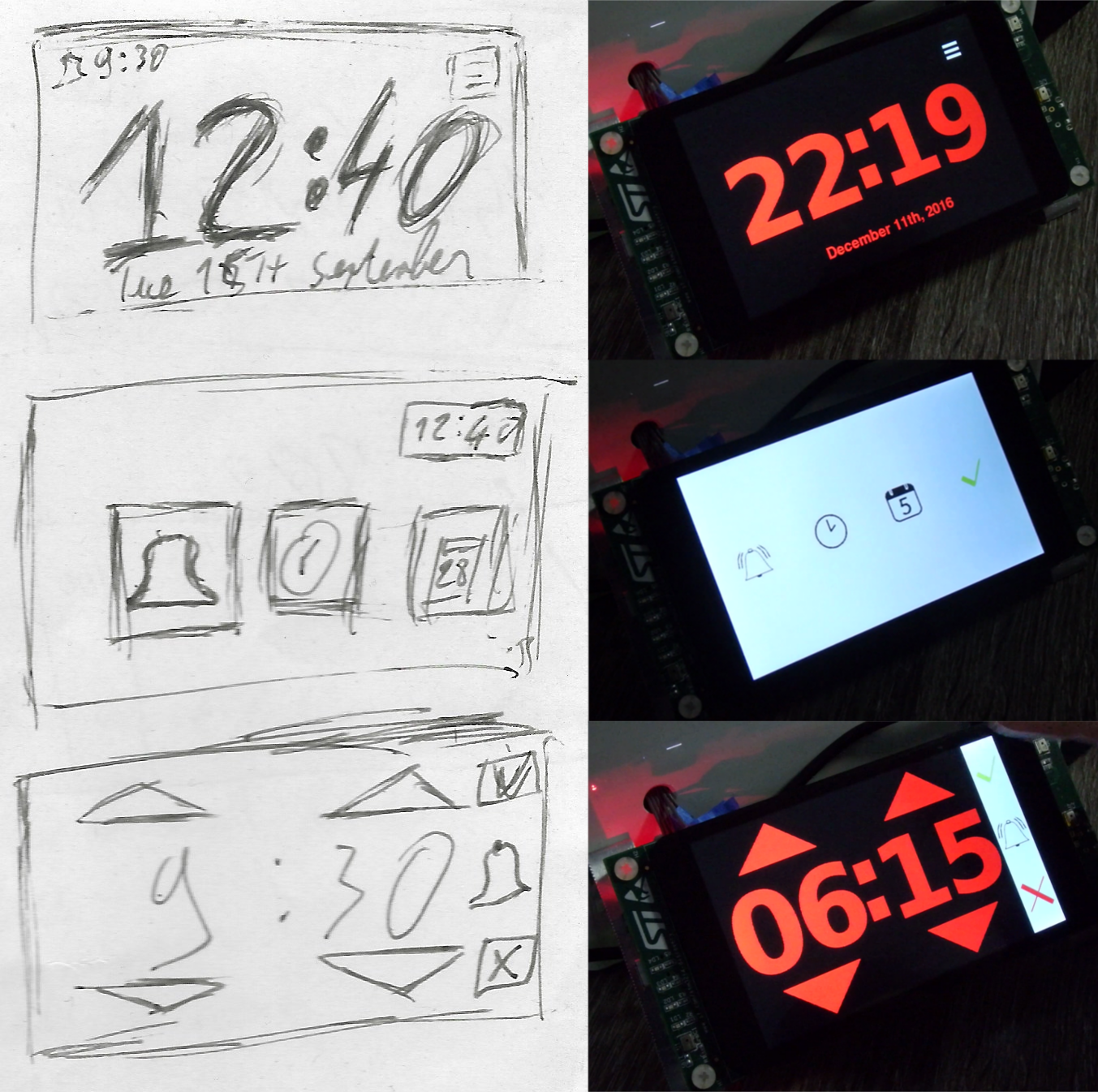 DIY coffee clock GUI