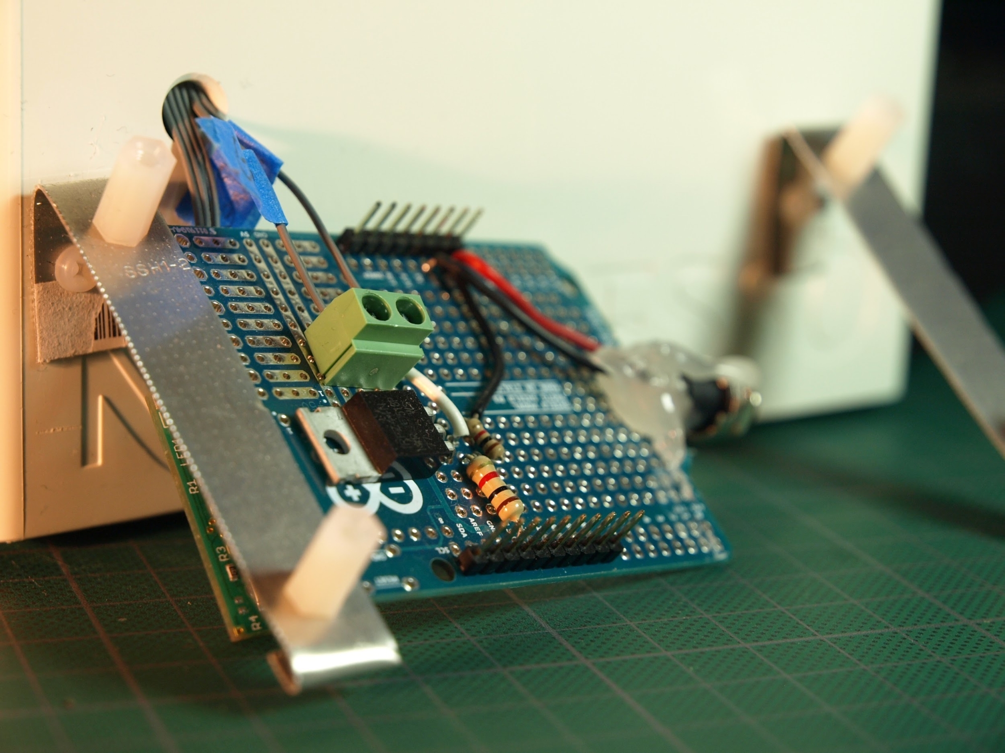 DIY coffee clock shield