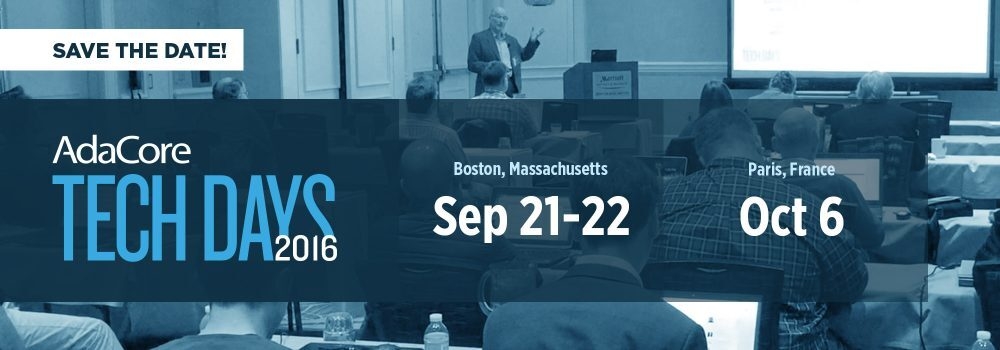 Adacore Tech2016 Save Date 1