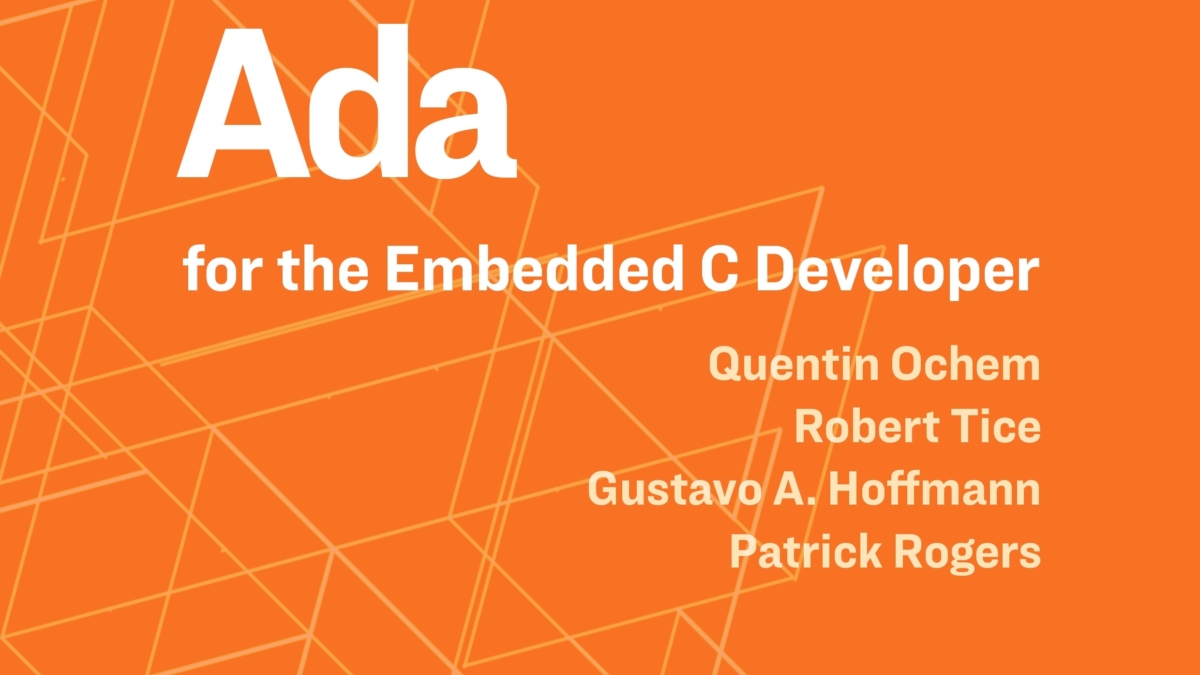 Ada for the C Embedded Developer