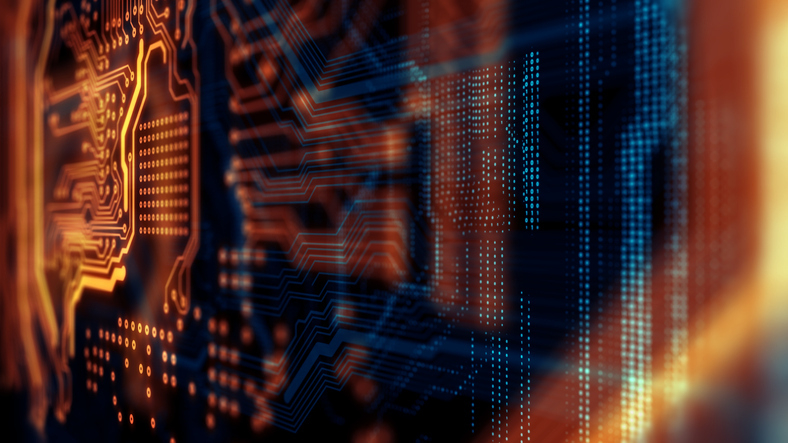 Technology background of the abstract computer motherboard, can be used in the description of technological processes, science, education. Can be used as digital dynamic wallpaper. 3d rendering