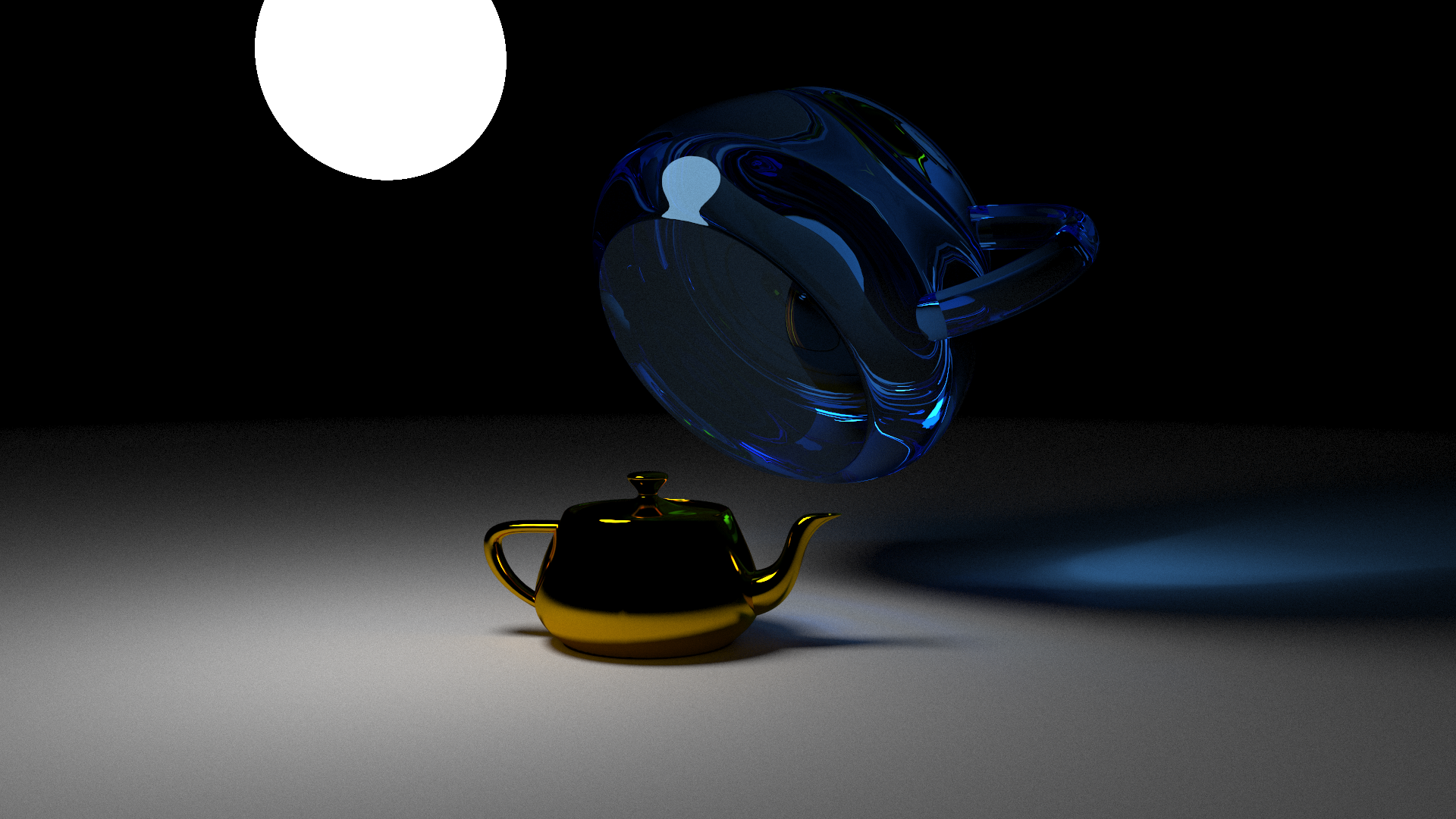 Floating teapot light