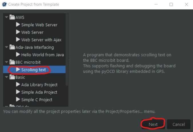 Gps scrolling text demo