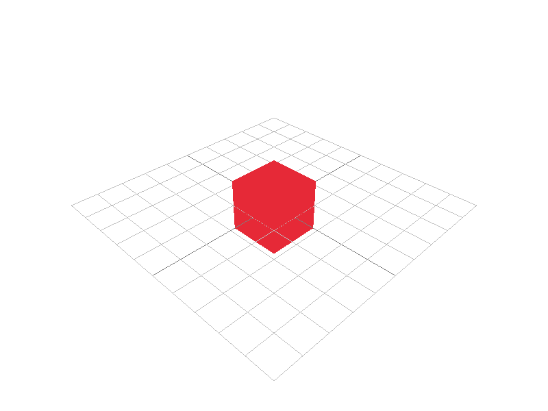 Raylib red cube